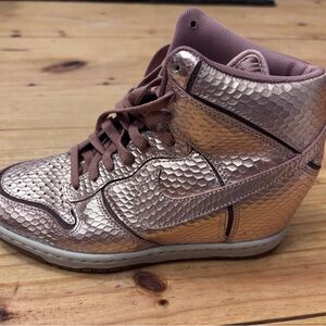 Nike Women's Metallic Rose High-Top Sneakers